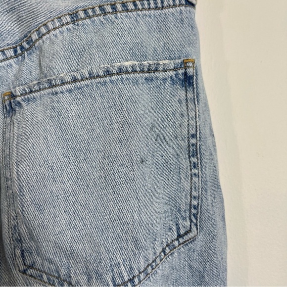 AGOLDE Riley High Rise Straight Crop Jeans in Shatter Light Wash Distressed 25 - Picture 8 of 8